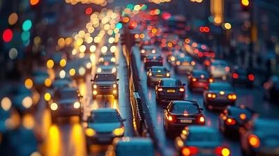 城市塞车堵车车流背景图片免费下载-千库网